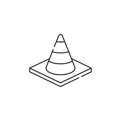 Fototapeta premium cone icon vector
