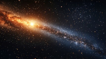 Twinkling stars and constellations illuminate the expansive canvas of the night sky