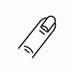 nail manicure icon sign vector