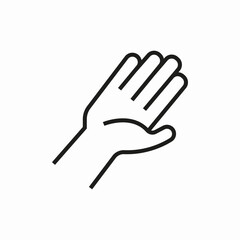 vector hand icon sign vector