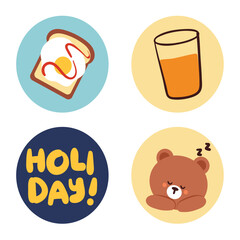 Cute cartoon illustration