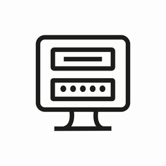 control system icon sign vector