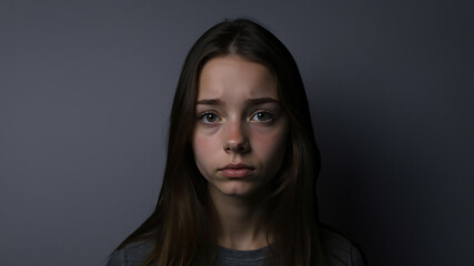Fototapeta premium portrait of a sad girl