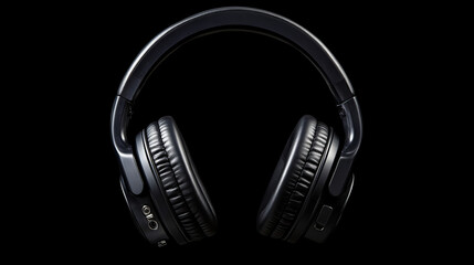 Black headphones that cover your ears.