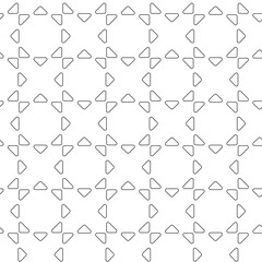 Fototapeta premium Abstract geometric pattern with crosses, stripes, lines. Seamless vector background. White and black ornament. Modern reticulated graphic design.