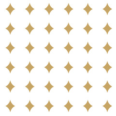 Abstract geometric pattern with crosses, stripes, lines. Seamless vector background. White and gold ornament. Modern reticulated graphic design.