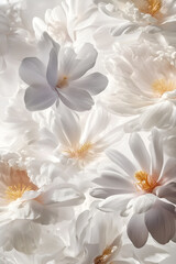 Naklejka premium white flowers