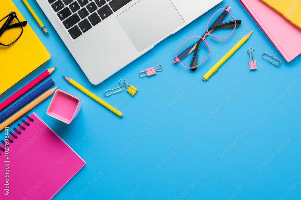 Aufkleber cutting-edge e-learning platform with sleek and colorful design elements