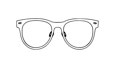 Vector for glasses frame for eyes