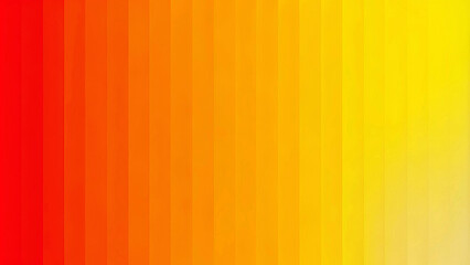 Obraz premium A smooth gradient transitions from vibrant red on the left to a bright yellow on the right, creating a warm and energizing visual effect. Vertical lines subtly divide the color bands.AI generated.