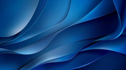 Fototapeta premium Abstract background with flowing blue shapes creating a modern and minimalist design