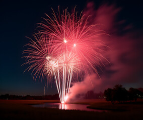 vibrant fireworks explode night sky grand finale mark special occasion love