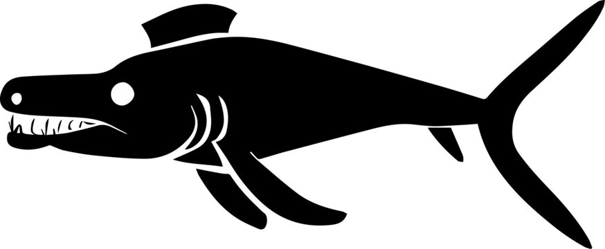 black shark silhouette clip art preview