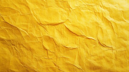 Yellow Crumpled Paper Texture
