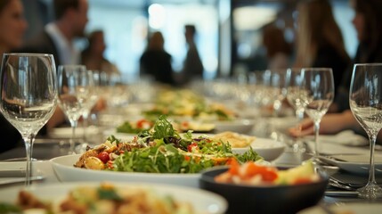 Lunch for business and food testing