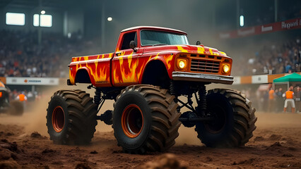Monster Truck  On Track.