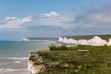 Beachy Head Cliffs bei Eastbourne, East Sussex, England