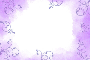 Floral Watercolor Border Background, Watercolor Floral Background