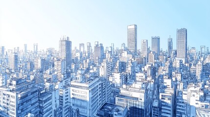 Futuristic Cityscape Illustration