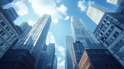 Skyscrapers Under Blue Sky