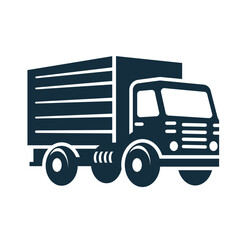 back and white truck vector art