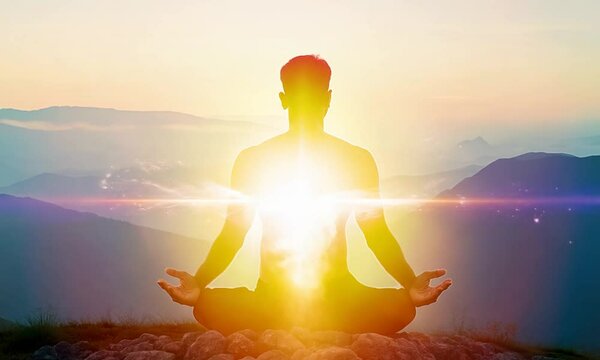 yoga silhouette