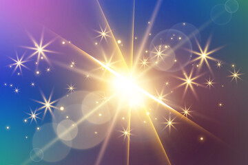 Fototapeta premium Lens Flare Background, Sparkle Background
