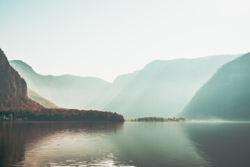 Widok na jezioro Hallstat, Austria, Alpy, Górna Austria © grzegorz_pakula