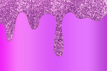 Purple dripping glitter background, Dripping Glitter Background