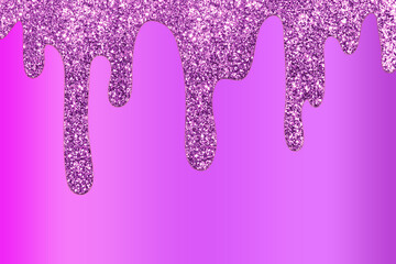 Purple dripping glitter background, Dripping Glitter Background