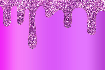 Purple dripping glitter background, Dripping Glitter Background