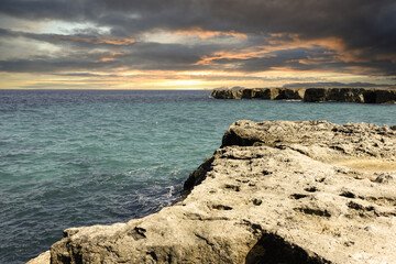 Tramonto sulle coste del mare salentino 3356