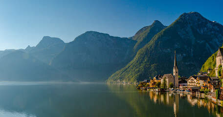 Widok na jezioro Hallstat, Austria, Alpy, Górna Austria © grzegorz_pakula
