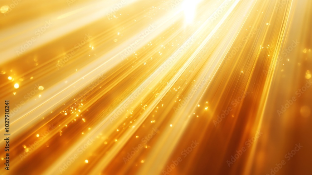 Poster Golden Light Burst