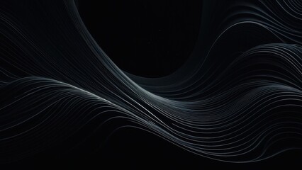 Fototapeta premium Dark absract background featuring swirling shapes and gradients, perfect for modern designs, tech presentations, or artistic projects. High-resolution image for versatile use.