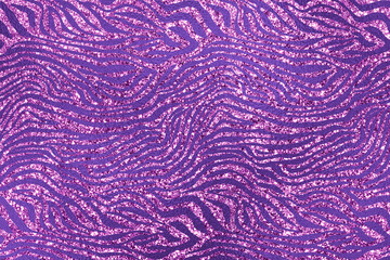 Purple Glam Glitter Animal Skin Texture Background, Animal Skin Pattern.
