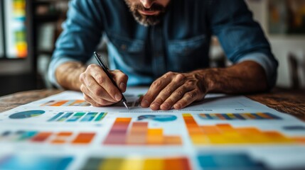 Obraz premium Business Analysis in Action