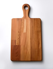 Fototapeta premium Cutting board lying down, isolated on a white background