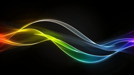 Naklejka premium Abstract colorful waves creating a beautiful design