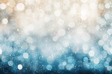 Glittering bokeh lights create a magical atmosphere during a festive evening celebration in a vibrant winter setting