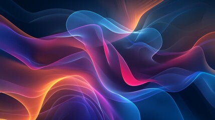 Obraz premium Abstract background forming a pattern of flowing and colorful lines