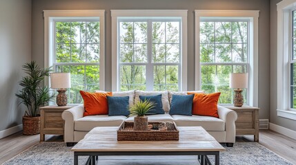 Cozy Living Room with Natural Light