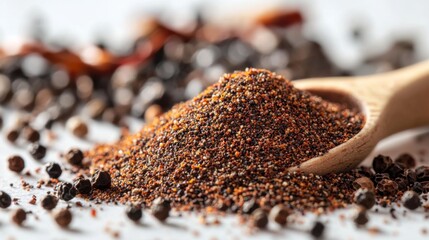 Ground Pepper and Peppercorns