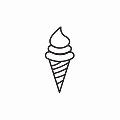 ice cream icon sign vector