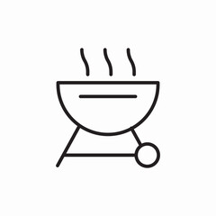 bbq grill icon sign vector
