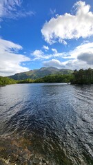 river and clouds