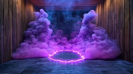 Ethereal Halloween Art Installation with Haunting Atmosphere