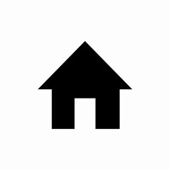 house estate solid icon sign vector
