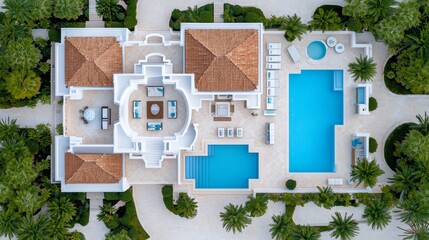 Elegant Luxury Villa 3D Floor Plan Design