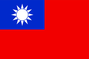 Official standardized flag of Republic of China Taiwan